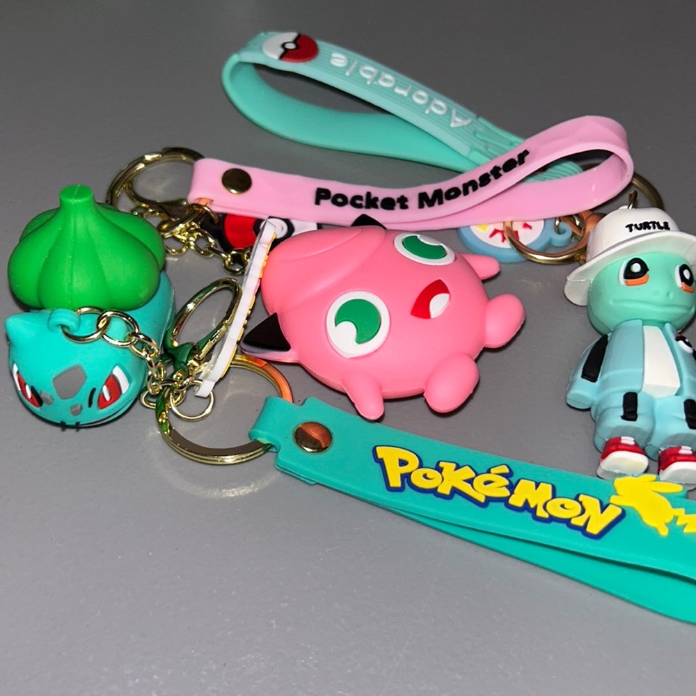 Pokémon keychains/bag charms